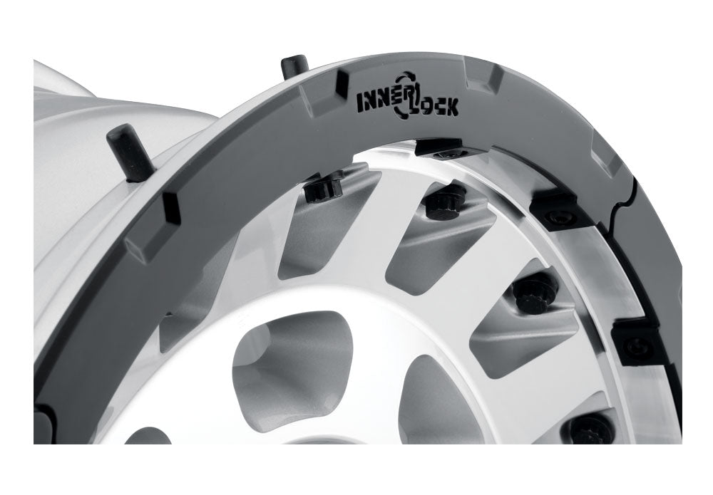 ICON Alloys Hammer Pro, Silver Machined, 17 x 8.5 / 5 x 150, 25mm Offset, 5.75" BS