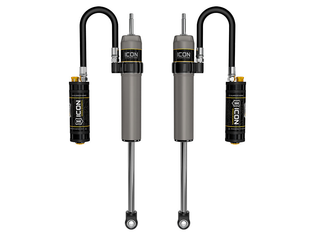 ICON 2022-2026 Toyota Tundra 0-1.5” Lift/2023-2025 Sequoia 0-4" Lift, Rear, V.S. 2.5 Aluminum Series Shock Absorbers, Remote Reservoir w/ CDCV, Pair