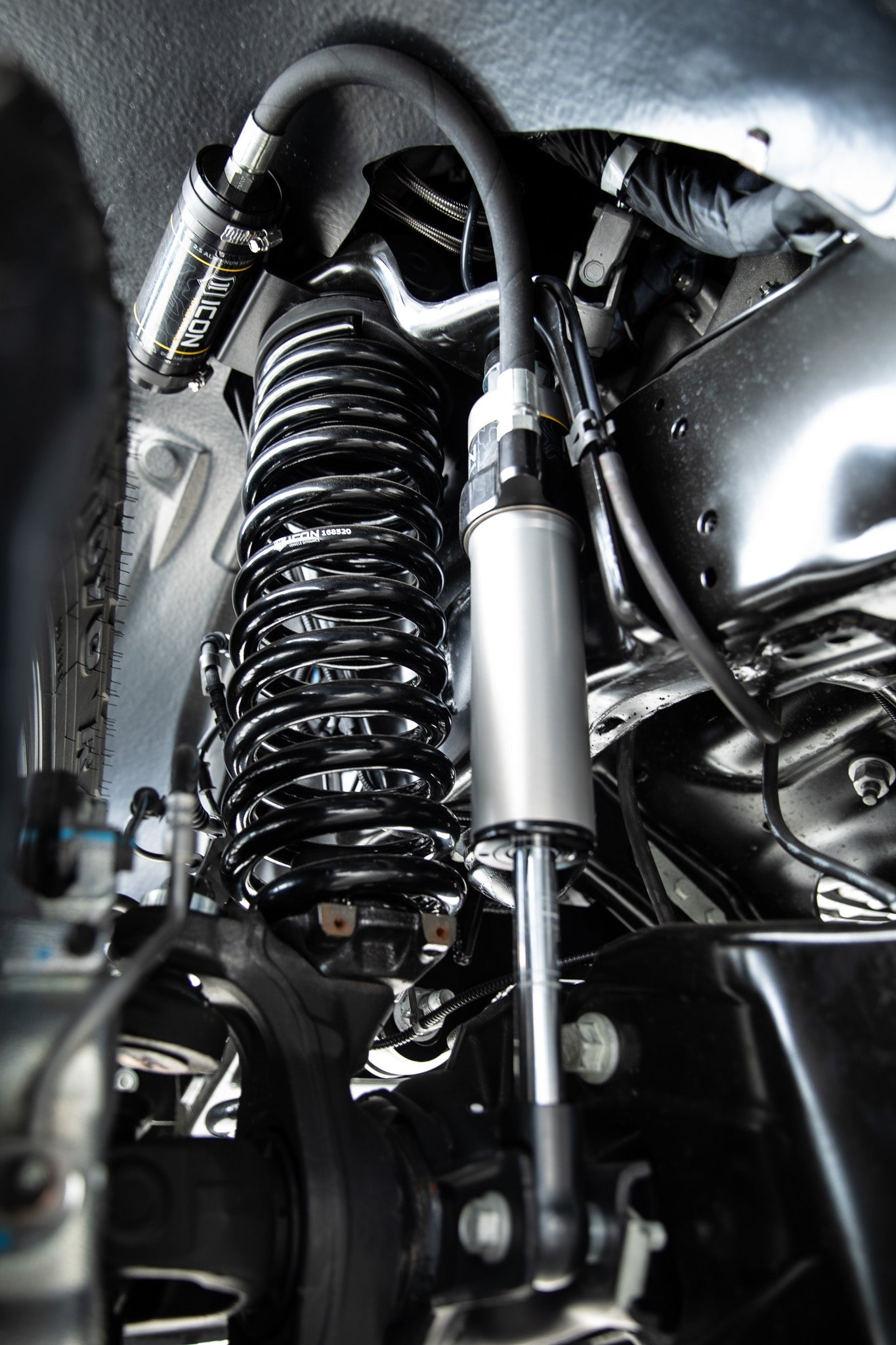 ICON 2023 Ford F-250/F-350 Super Duty 4WD Gas, 2.5" Lift, Front, Dual Rate Coil Spring Kit w/ Caster Cams
