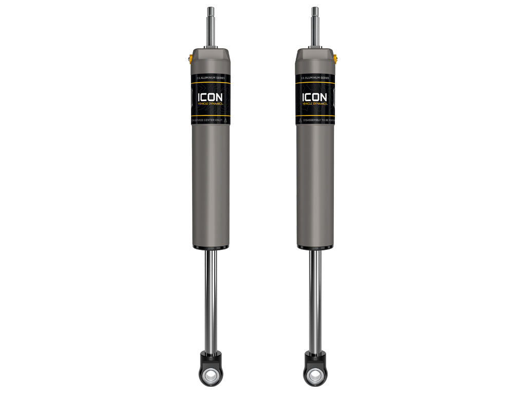 ICON 2023-2025 Ford F-250/F-350 Super Duty 4WD, 4.5” Lift, Front, V.S. 2.5 Aluminum Series Shock Absorbers, Internal Reservoir, Pair