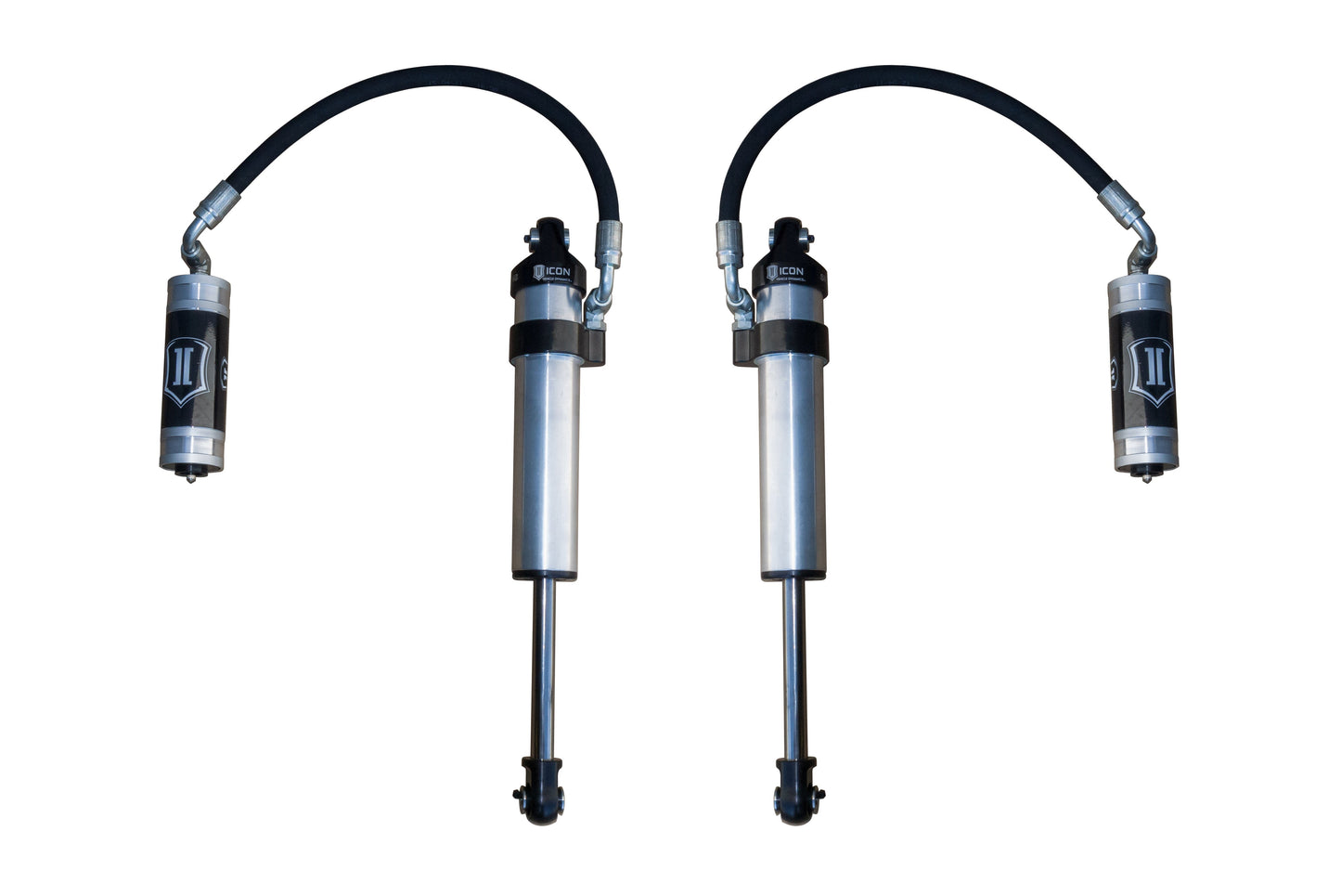 ICON 2003-2024 Toyota 4Runner/2005-2023 Toyota Tacoma/2007-2014 Toyota FJ Cruiser, Front, V.S. 2.5 Aluminum Series Shock Absorbers, Long Travel Secondary Shocks, Remote Reservoir, Pair