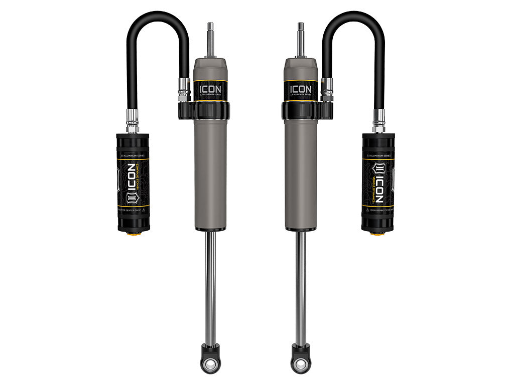 ICON 1991-2007 Toyota Land Cruiser 80/100 Series, 4-6” Lift, Rear, V.S. 2.5 Aluminum Series Shock Absorbers, Remote Reservoir, Pair