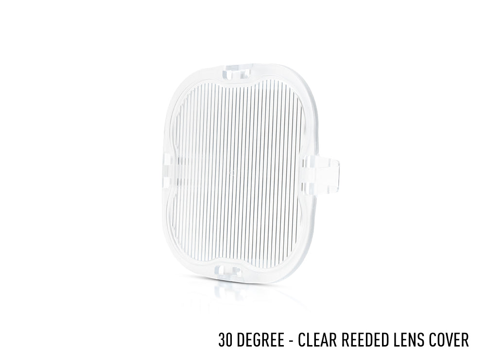 Triple-R Clear clip-on Diffuser Lens Cover (30 Degrees - Horizontal) – compatiable with RP Series Lights - LC-RP-30