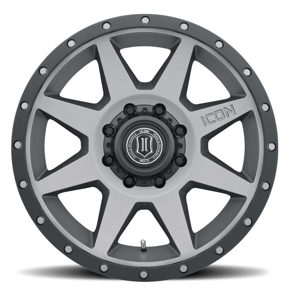 ICON Alloys Rebound, Titanium, 20 x 9 / 8 x 180, 12mm Offset, 5.5" Backspace