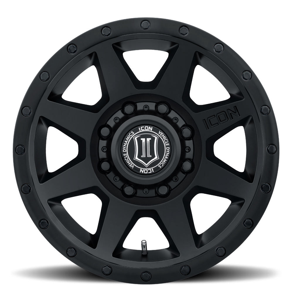 ICON Alloys Rebound HD, Double Black, 18 x 9 / 8 x 180, 12mm Offset, 5.5" BS