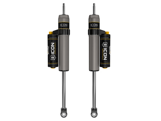 ICON 2005-2025 Ford F-250/F-350 Super Duty 4WD, 7” Lift, Front, V.S. 2.5 Aluminum Series Shock Absorbers, Piggyback Reservoir w/ CDCV, Pair