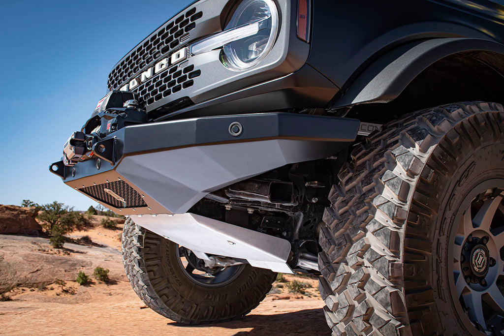 ICON Impact Armor 2021-2026 Ford Bronco, Front, Pro Series Winch Bumper