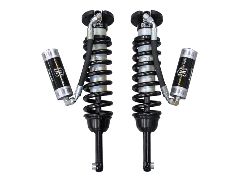 ICON 2005-2023 Toyota Tacoma, 0-3.5"/0-2.75" Lift, Front, V.S. 2.5 Series Coilover Kit, Extended Travel, Remote Reservoir, 700 lbs/in Coils, Pair