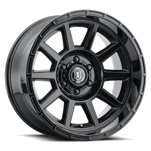 ICON Alloys Recoil, Gloss Black, 20 x 10 / 5 x 150, -24mm Offset, 4.5" BS