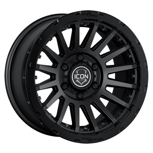 ICON Alloys Recon Pro, Satin Black, 18 x 9 / 6 x 5.5, 25mm Offset, 6" BS