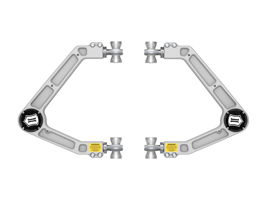ICON 2023-2026 GMC Canyon/Chevrolet Colorado Trail Boss & ZR2, Billet Upper Control Arms, w/ Delta Joint PRO