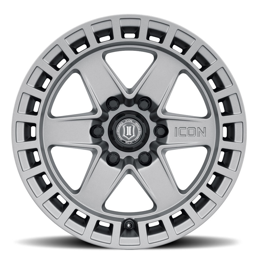 ICON Alloys Raider, Titanium, 17 x 8.5 / 6 x 135, 6mm Offset, 5" BS
