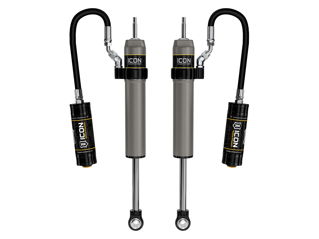 ICON 2025-2026 Toyota 4Runner, 0-3” Lift, Rear, V.S. 2.5 Aluminum Series Shock Absorbers, Remote Reservoir, Pair