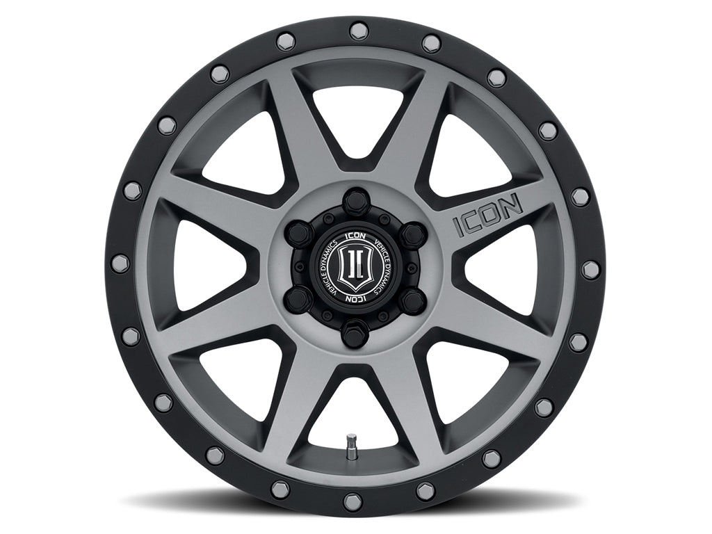 ICON Alloys Rebound, Titanium, 18 x 9 / 5 x 5, -12mm Offset, 4.5" BS