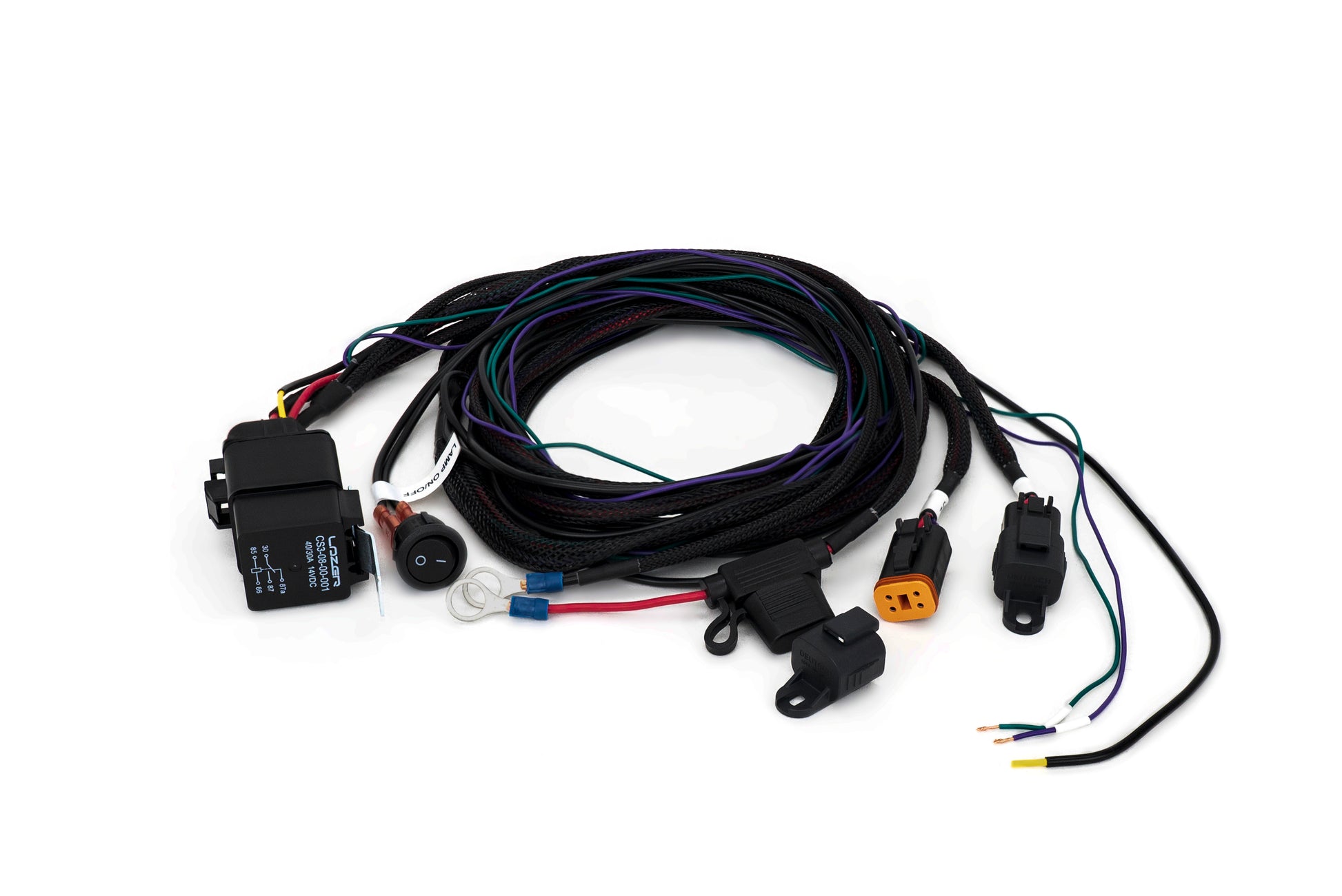 Triple-R Two-Lamp Harness Kit (Deutsch DT - 4 Pin, 12V) - 2L-DT4-235