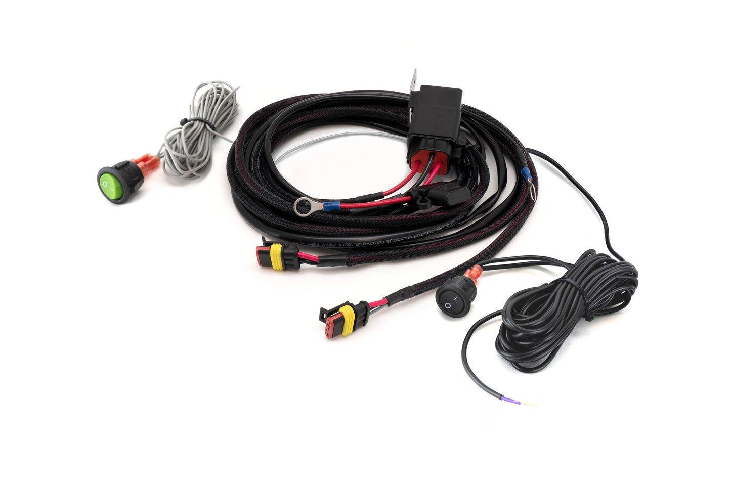 Triple-R Two-Lamp Wiring Kit with Momentary Switch (3-Pin, Superseal, 12V) - 2L-LP-EP-120