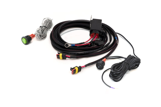 Triple-R Two-Lamp Wiring Kit with Momentary Switch (3-Pin, Superseal, 12V) - 2L-LP-EP-120
