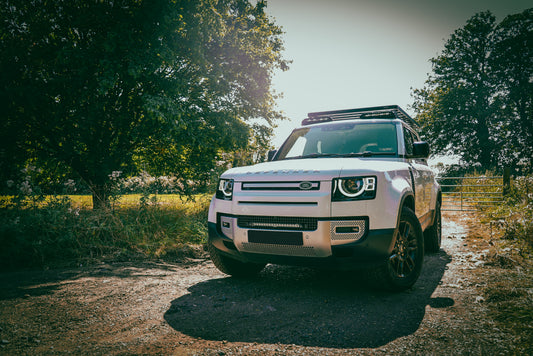Triple-R Land Rover Defender Grille Kit with Linear- 18 Elite with i-LBA - GK-USDEF18-LBA-01K