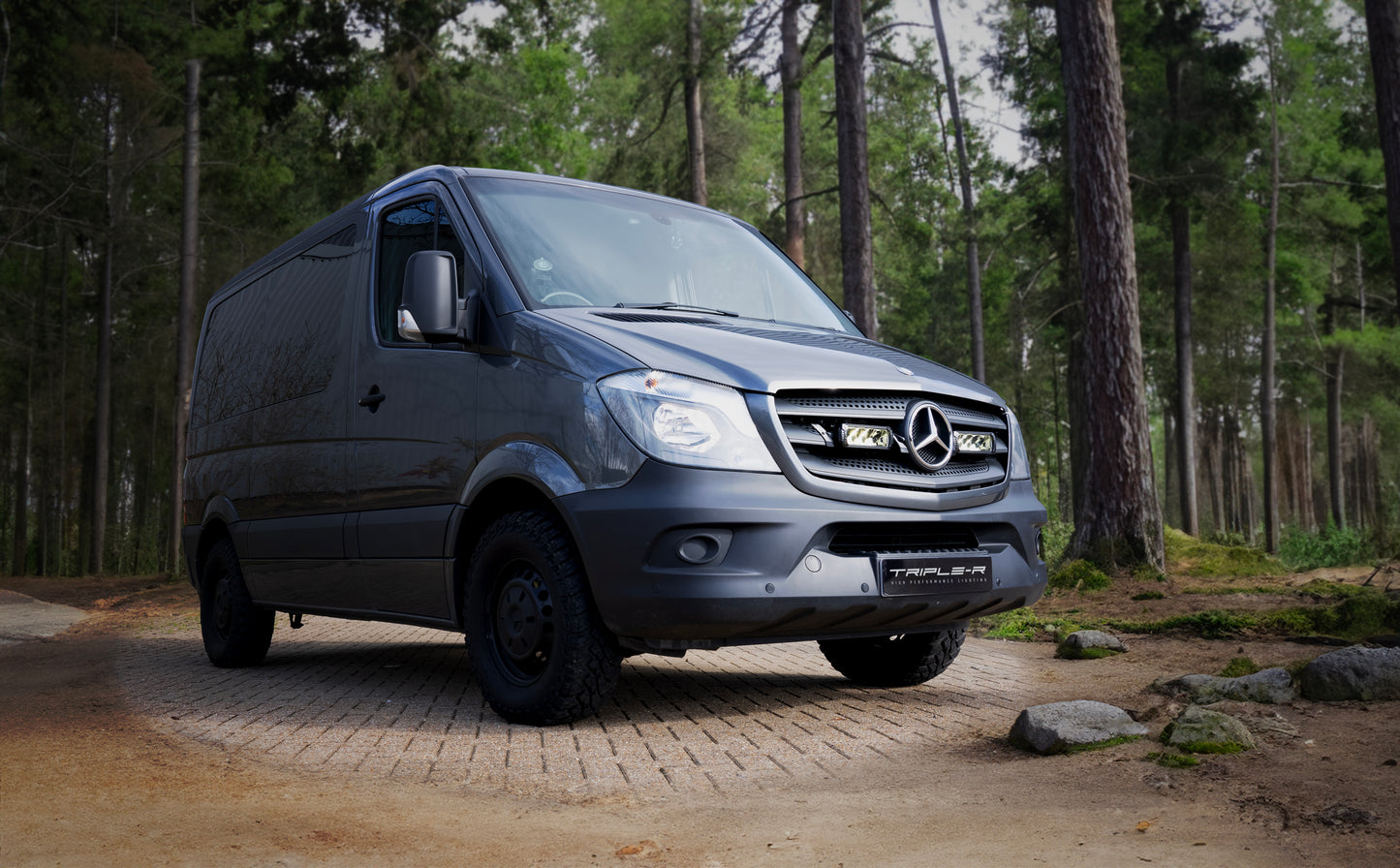 Triple-R Mercedes Sprinter Grille Kit with LR-750 Elite - GK-USMSP-ELITE-02K