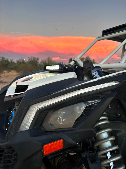 Triple-R Can-Am Maverick X3 Shock Tower Light Bar Mount for Linear-6 - VIFK-MAVX3-01K-US