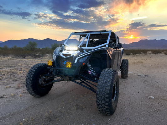 Triple-R Can-Am Maverick X3 Shock Tower Light Bar Mount for Carbon-6 - VIFK-MAVX3-02K-US
