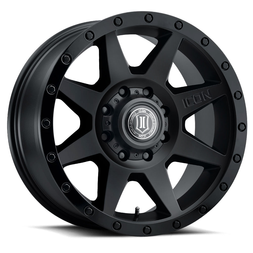 ICON Alloys Rebound, Double Black, 20 x 9 / 8 x 180, 12mm Offset, 5.5" Backspace