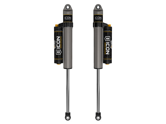 ICON 1999-2025 Ford F-250/F-350 Super Duty, 3-6” Lift, Rear, V.S. 2.5 Aluminum Series Shock Absorbers, Piggyback Reservoir w/ CDCV, Pair