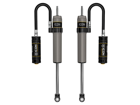 ICON 2022-2026 Toyota Tundra 0-1.5” Lift/2023-2025 Sequoia 0-4" Lift, Rear, V.S. 2.5 Aluminum Series Shock Absorbers, Remote Reservoir, Pair
