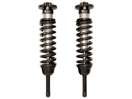 ICON 2005-2023 Toyota Tacoma, 0-3.5"/0-2.75" Lift, Front, V.S. 2.5 Series Coilover Kit, Extended Travel, Internal Reservoir, 700 lbs/in Coils, Pair