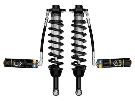 ICON 2021-2025 Ford F-150 4WD/Tremor, 3.5-4.5"/2.5-3" Lift, Front, V.S. 2.5 Series Coilovers, Remote Reservoir w/ CDXS, Pair
