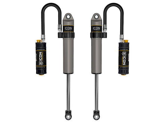 ICON 2020-2023 Jeep Gladiator/2018-2023 Jeep Wrangler JL, 2.5" Lift, Front, V.S. 2.5 Aluminum Series Shock Absorbers, Remote Reservoir w/ CDCV, Pair