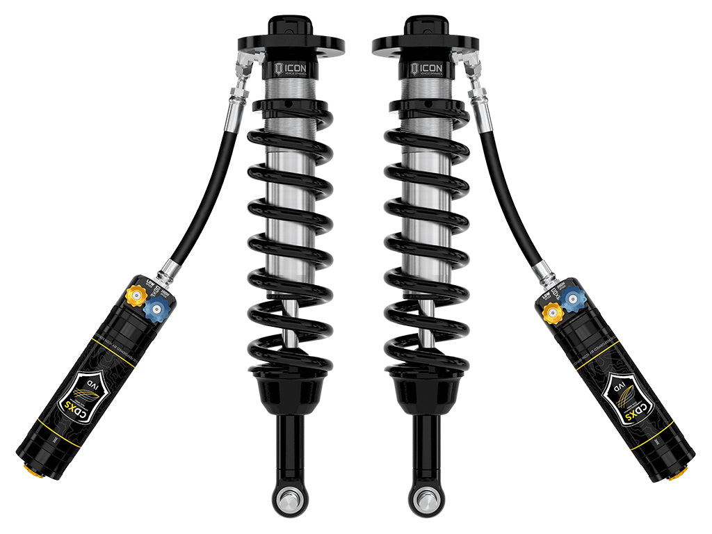 ICON 2022-2024 Toyota Tundra, 5-6" Lift, Front, V.S. 2.5 Series Coilover Kit, Remote Reservoir w/ CDXS, Pair