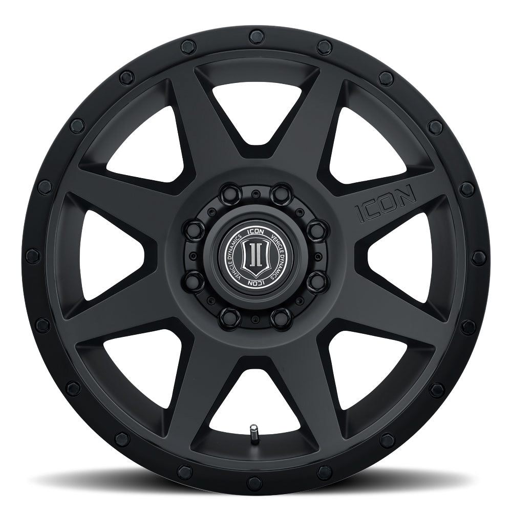 ICON Alloys Rebound, Double Black, 20 x 9 / 8 x 6.5, 12mm Offset, 5.5" BS