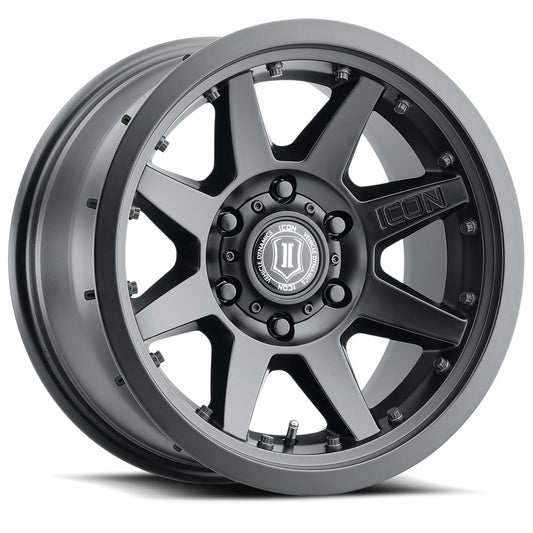 ICON Alloys Rebound Pro, Satin Black, 17 x 8.5 / 5 x 150, 25mm Offset, 5.75" BS