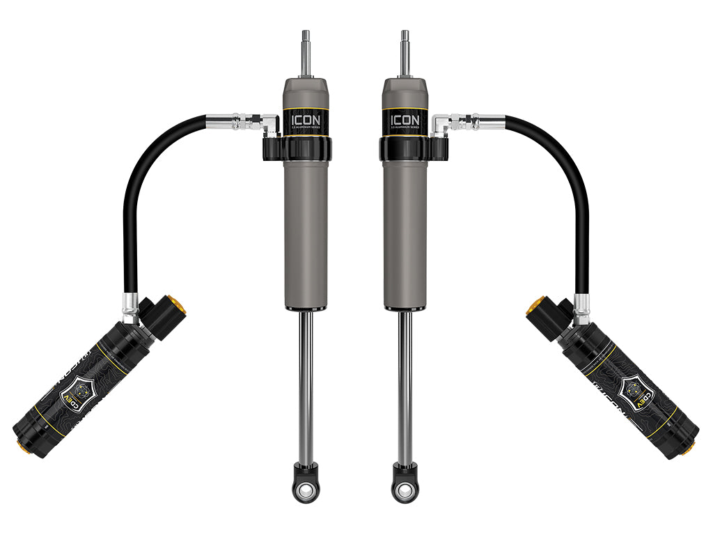 ICON 2024-2025 Toyota Land Cruiser 250 Series/2024-2026 Lexus GX550, 0-3” Lift, Rear, V.S. 2.5 Aluminum Series Shock Absorbers, Remote Reservoir w/ CDEV, Pair