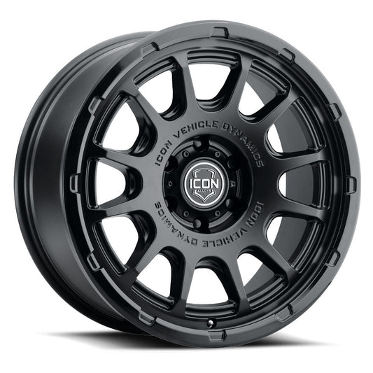 ICON Alloys Rancho, Double Black, 20 x 9 / 6 x 5.5, 0mm Offset, 5" BS