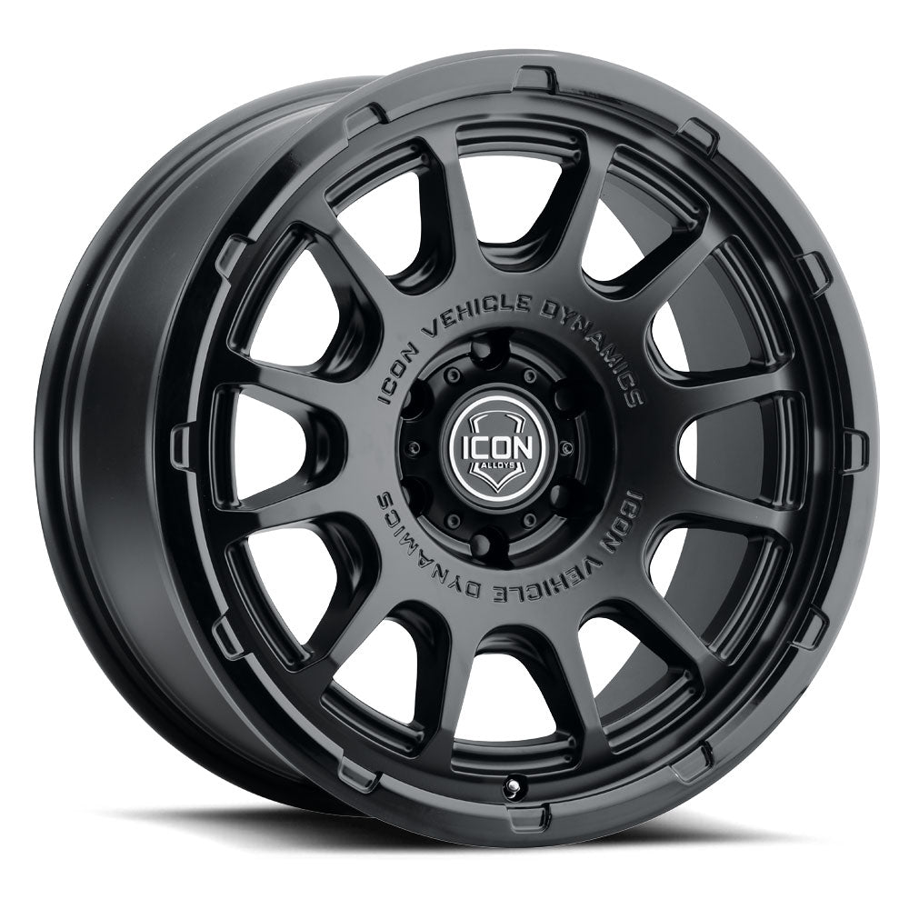 ICON Alloys Rancho, Double Black, 20 x 9 / 6 x 135, 16mm Offset, 5.625" BS