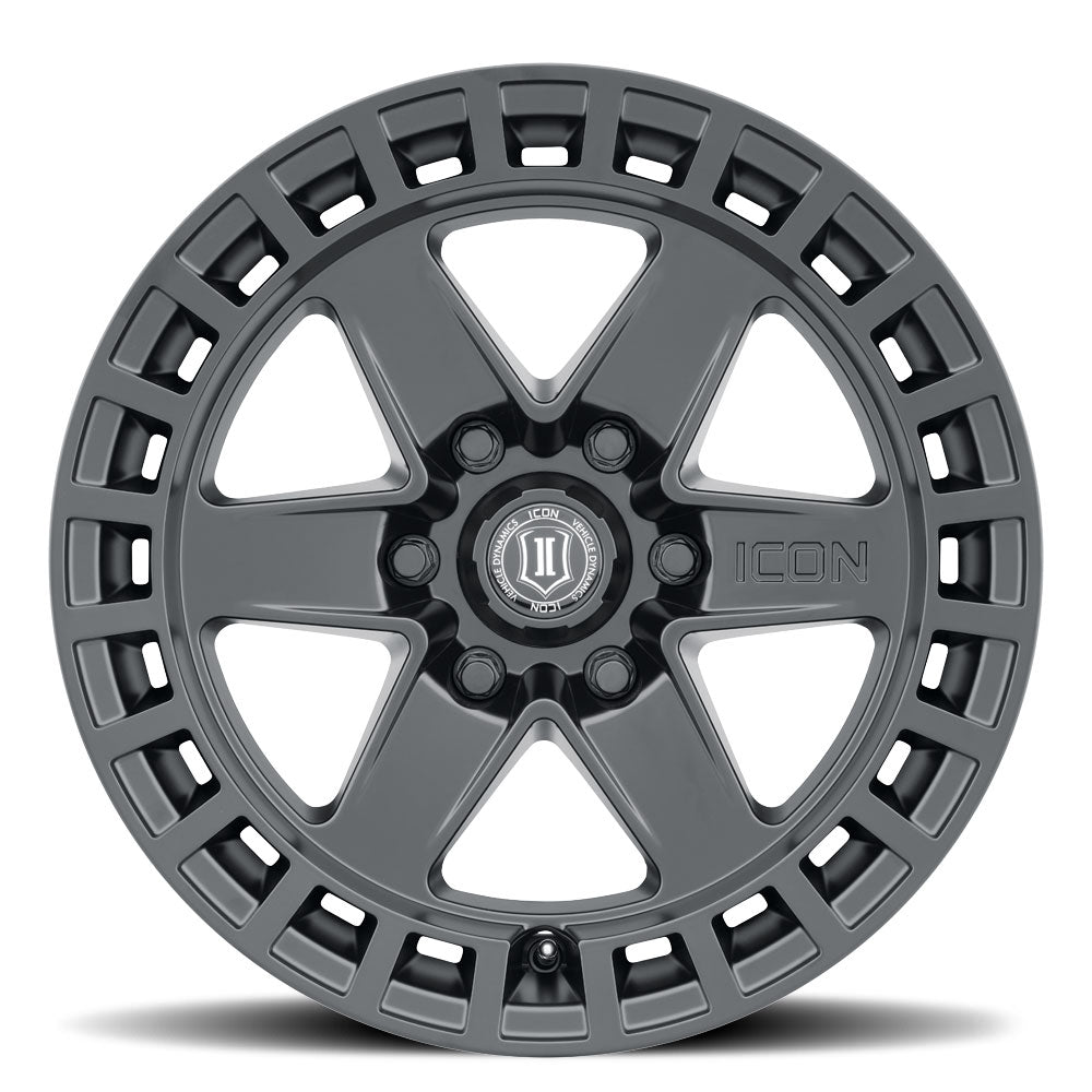 ICON Alloys Raider, Satin Black, 17 x 8.5 / 6 x 135, 6mm Offset, 5" BS