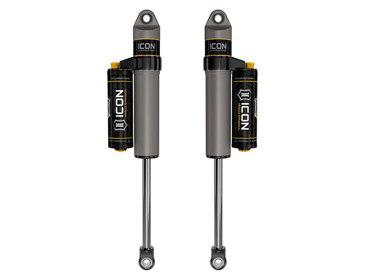 ICON 2009-2025 Ford F-150/2004-2008 Ford F-150 4WD, 0-1" Lift, Rear, V.S. 2.5 Aluminum Series Shock Absorbers, Piggyback Reservoir w/ CDCV, Pair