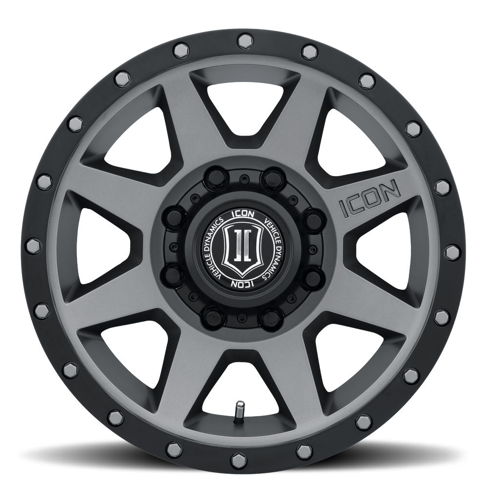 ICON Alloys Rebound HD, Titanium, 18 x 9 / 8 x 170, 6mm Offset, 5.25" BS