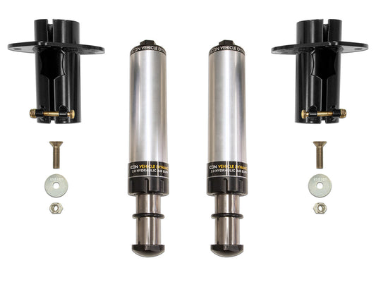 ICON 2020-2023 Jeep Gladiator/2018-2023 Wrangler JL/2007-2018 Wrangler JK, Front, 2.0 Hydraulic Bump Stop Kit