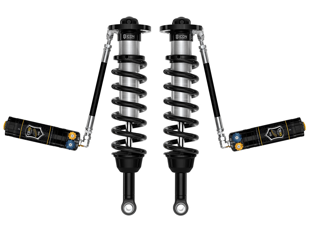 ICON 2024-2025 Toyota Land Cruiser 250 Series, 1.25-3" Lift, Front, V.S. 2.5 Series Coilover Kit, Remote Reservoir w/ CDXS, Pair