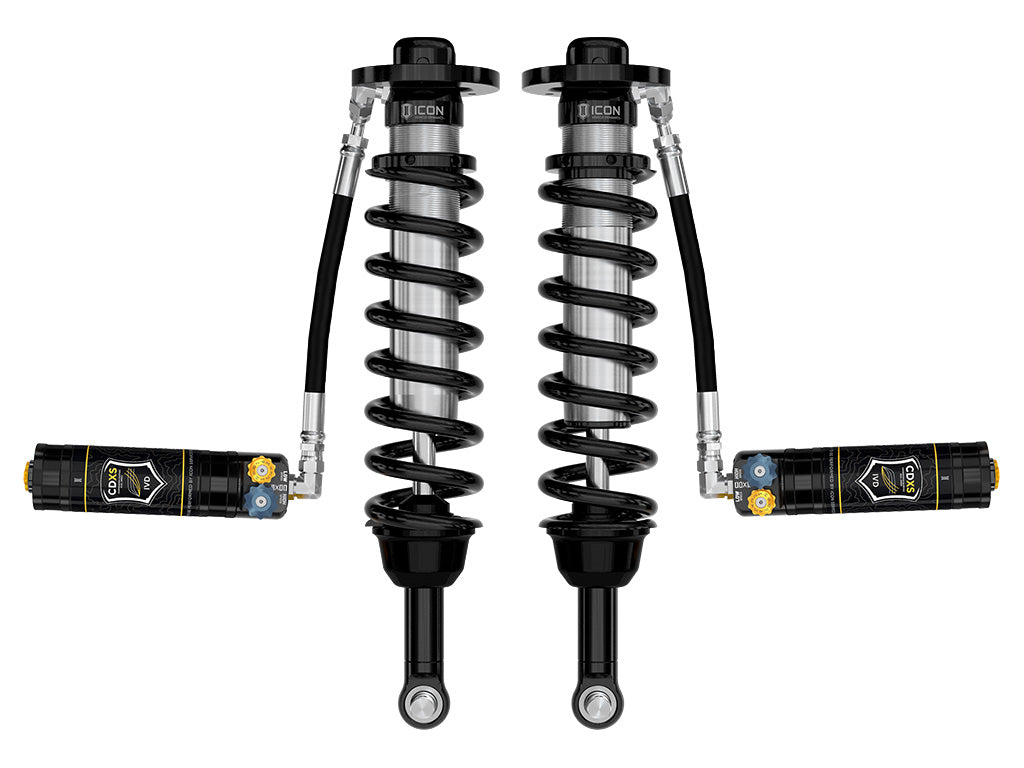 ICON 2021-2025 Ford F-150 4WD, 0-2.75" Lift, Front, V.S. 2.5 Series Coilovers, Remote Reservoir w/ CDXS, Pair