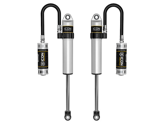 ICON 2005-2023 Toyota Tacoma/2003-2024 4Runner/2007-2014 FJ Cruiser/2003-2009 Lexus GX470, Front, V.S. 2.5 Aluminum Series Shock Absorbers, S2 Secondary Shocks, Remote Reservoir, Pair