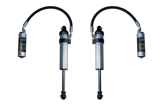 ICON 2003-2024 Toyota 4Runner/2005-2023 Toyota Tacoma/2007-2014 Toyota FJ Cruiser, Front, V.S. 2.5 Aluminum Series Shock Absorbers, Stock Width Secondary Shocks, Remote Reservoir w/ CDCV, Pair