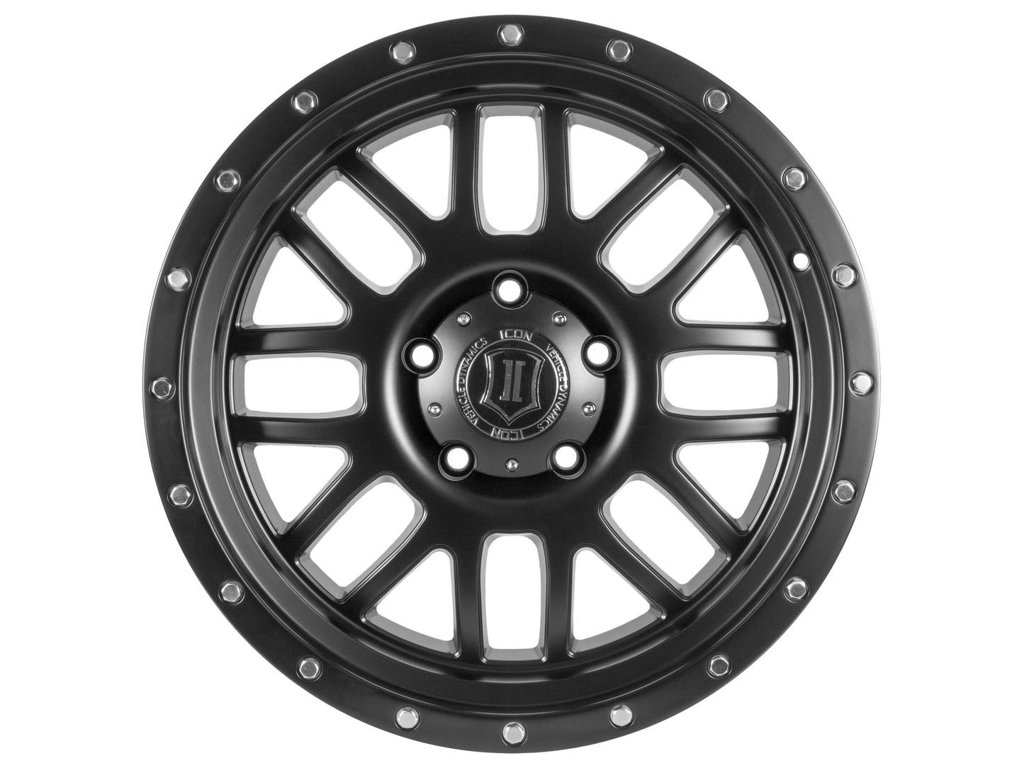 ICON Alloys Alpha, Satin Black, 20 x 9 / 5 x 150, 16mm Offset, 5.625" BS