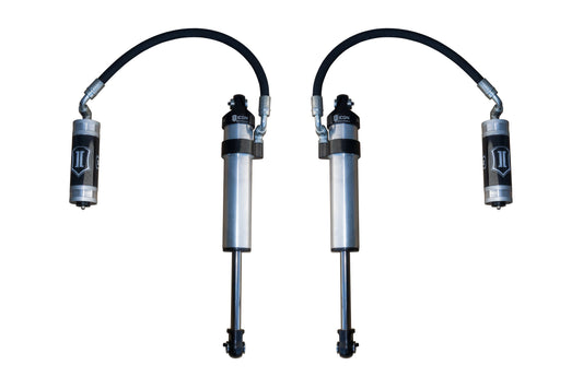ICON 2003-2024 Toyota 4Runner/2005-2023 Toyota Tacoma/2007-2014 Toyota FJ Cruiser, Front, V.S. 2.5 Aluminum Series Shock Absorbers, Stock Width Secondary Shocks, Remote Reservoir, Pair