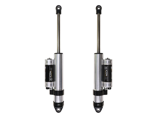 ICON 2019-2026 Chevrolet Silverado 1500/GMC Sierra 1500, 0-2" Lift, Rear, V.S. 2.5 Aluminum Series Shock Absorbers, Piggyback Reservoir w/ CDCV, Pair