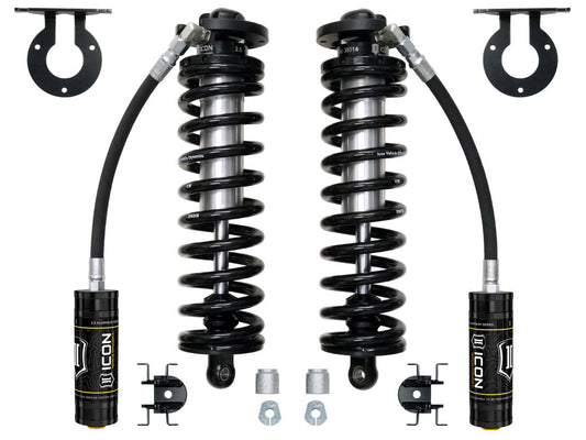ICON 2005-2023 Ford F-250/F-350 Super Duty 4WD, 2.5-3” Lift, V.S. 2.5 Series Coilover Conversion Kit, Remote Reservoir, w/ Caster Cams