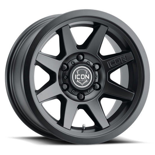 ICON Alloys Rebound SLX, Satin Black, 17 x 8.5 / 6 x 135, 6mm Offset, 5" BS